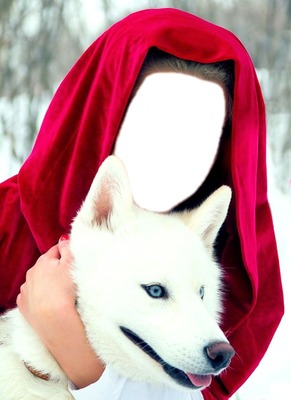 Red Riding Hood With The Wolf "Face" Fotómontázs
