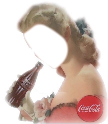 femme coca cola Photo frame effect