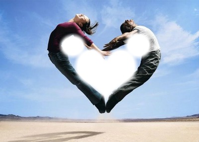 Heart and Love Photomontage