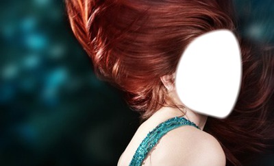 Hair red Photo frame effect