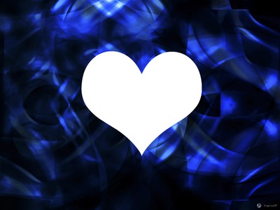 coeur bleu Valokuvamontaasi