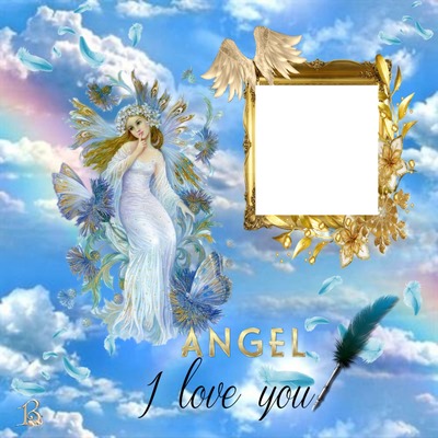 angel i love you Fotomontāža