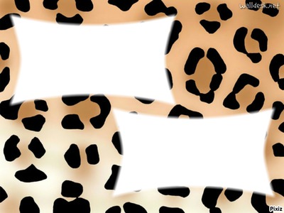 leopard フォトモンタージュ