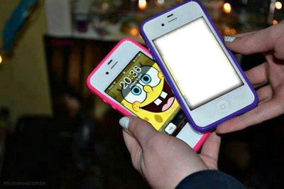 iphone spongebob Fotomontage