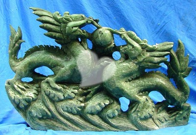 jade anniversary dragons Photo frame effect