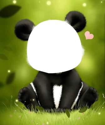 Oso Panda Montaje fotografico