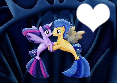 MLP Twilight Sparkle and Flash Sentry Photo frame effect