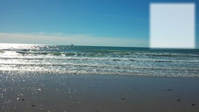 "Playa las Salinas" Photo frame effect