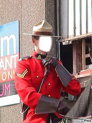 Police Montée Canadienne Фотомонтаж