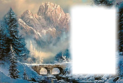 Nature - montagne Photo frame effect