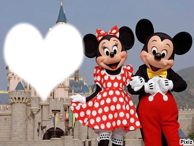 Minnie Et Mickey Fotomontaža