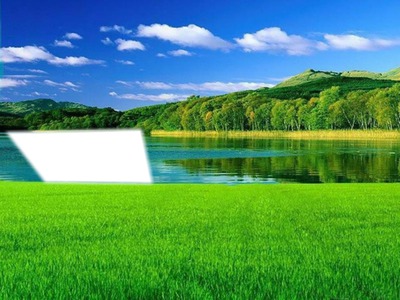 le lac Photomontage