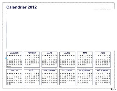 Calendrier! Montage photo