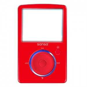 mp3 rouge Fotomontage