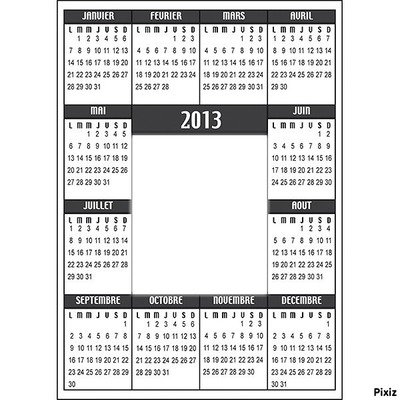 calendrier Fotomontāža
