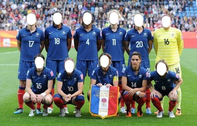 equipe france foot Photo frame effect
