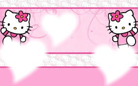 Hello Kitty Love Photo frame effect
