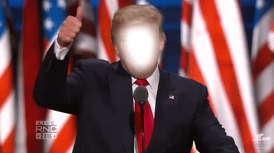 Trump Photo frame effect
