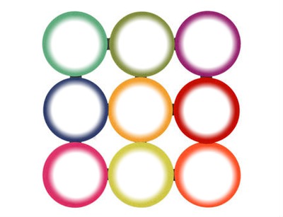 les ronds de couleur Fotomontagem