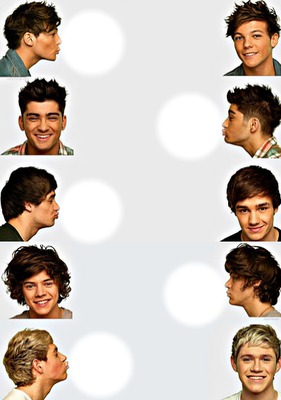 One Direction Kiss Photo frame effect