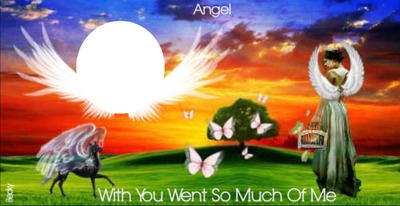ANGEL WITH YOU WENT SO MUCH OF ME Montage photo