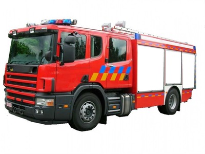 brandweer auto Valokuvamontaasi