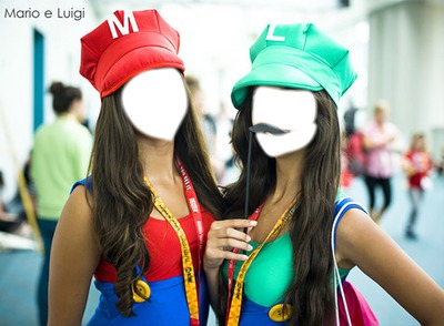 Mario and Luigi Fotomontaggio