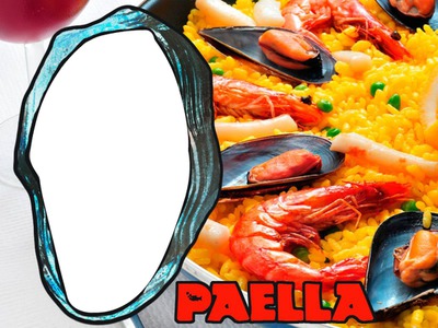 Paella Photo frame effect