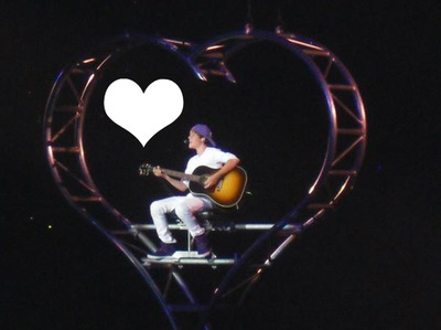 Justin te ama! Montaje fotografico