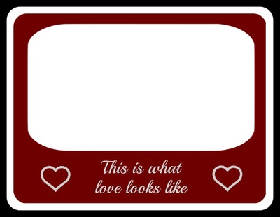 Love looks Bill red Frame Montage photo