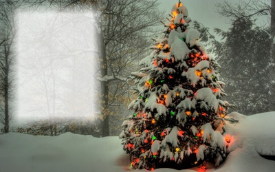 Christmas Tree Photo frame effect