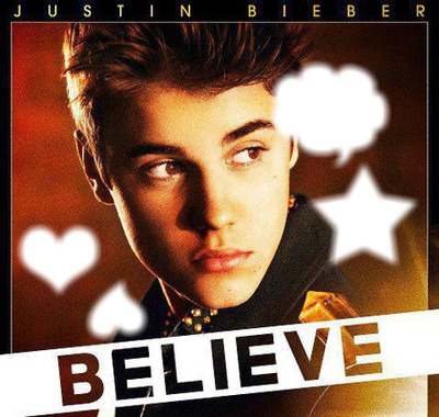 Justin Bieber o : "JB" Photo frame effect