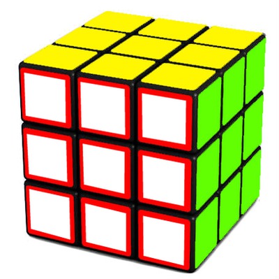 rubik's cube フォトモンタージュ