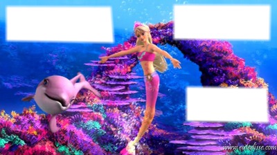 Barbie em vida de sereia 2 Photo frame effect