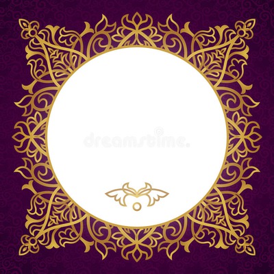 purple gold frame Photo frame effect