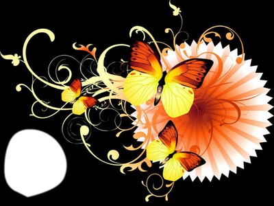 Jolis papillons du soleil Фотомонтаж