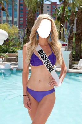 Miss Missouri 2012 Photo frame effect