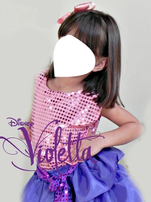 Sua face na fantasia de Violetta Photo frame effect
