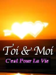 toi + moi = pour la vie <3 Fotomontaż