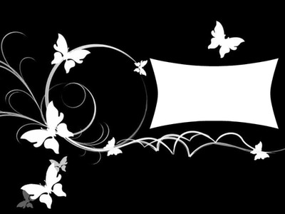 papillon blanc Fotomontage