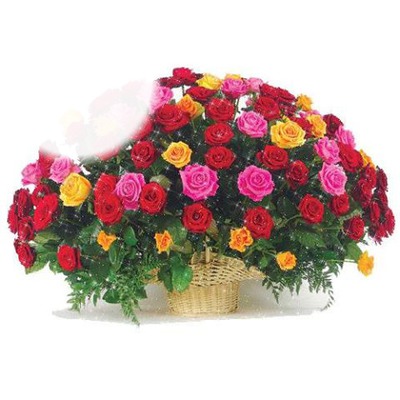 Bouquet de roses Fotomontasje