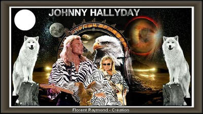 Johnny Hallyday Photo frame effect