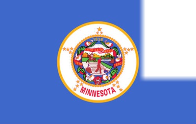 Minnesota flag Фотомонтаж