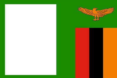 Zambia flag Photomontage