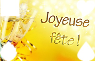 joyeuse fête! Fotoğraf editörü