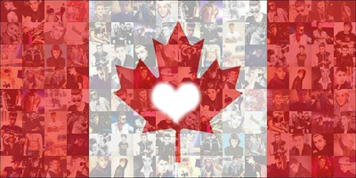 Bandera Canadá Fotomontage