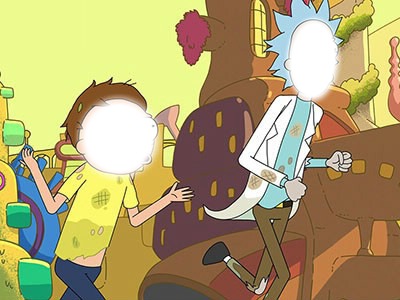 Morty and Rick Photomontage