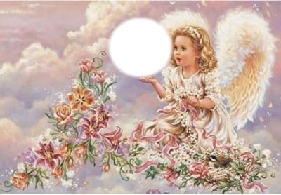 angels prayer Photo frame effect