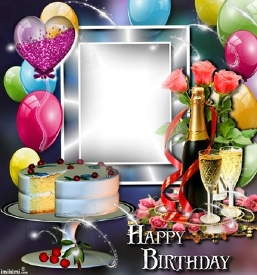 Anniversaire Photo frame effect