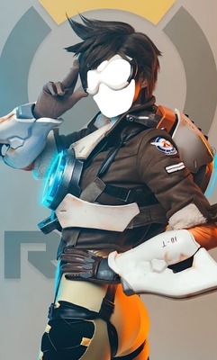Tracer Overwatch Fotomontage